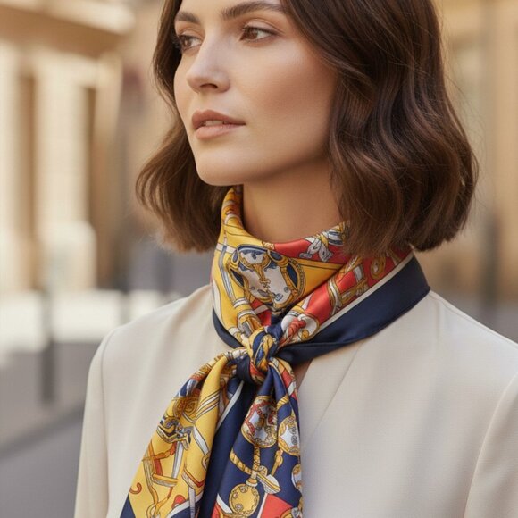 Hermès Le Carnaval de Venise Jacquard Silk Scarf - Picture 8 of 8